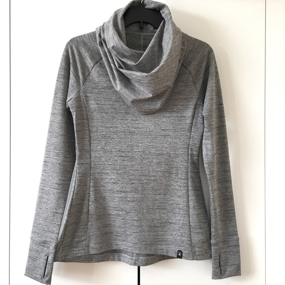 Spyder Grey Cowl Neck Pullover Athletic Sweatshirt - Picture 1 of 12